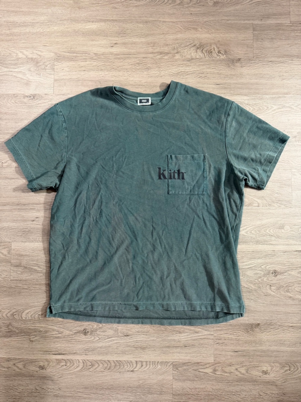 Kith Short-Sleeve Pocket Tee in Faded Olive